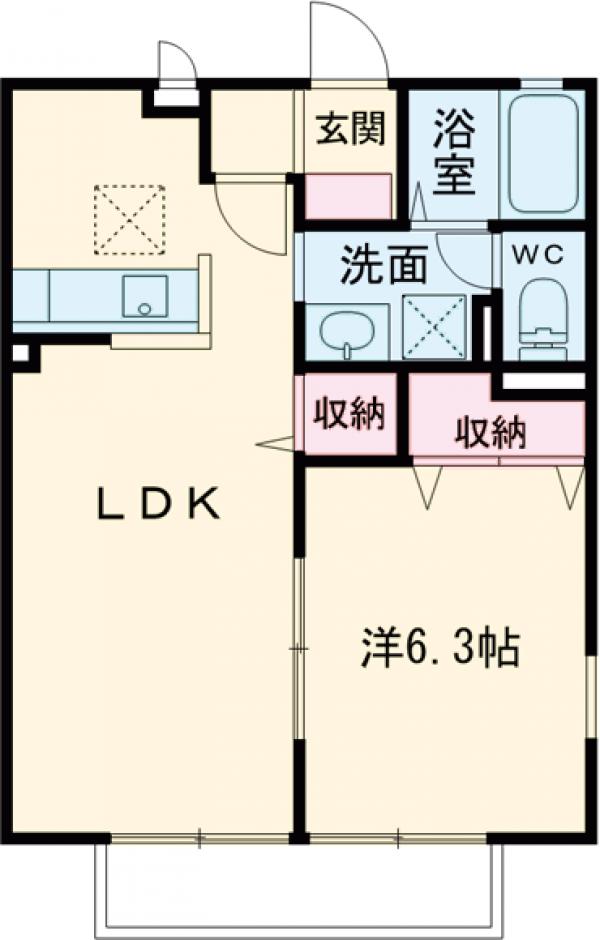 Yトマツリ4パナハイツFの間取り