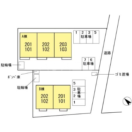 2/6 駐車場