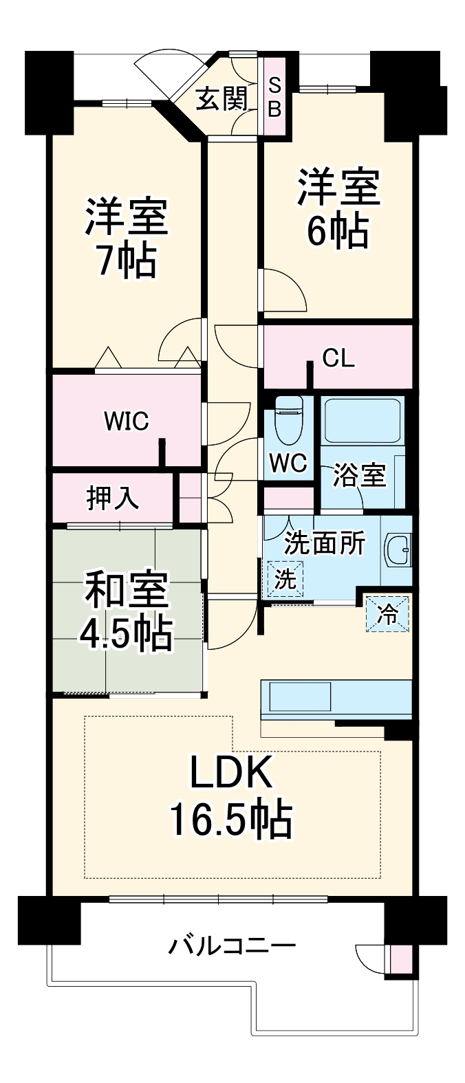 アルバックス覚王山ブランシェの間取り