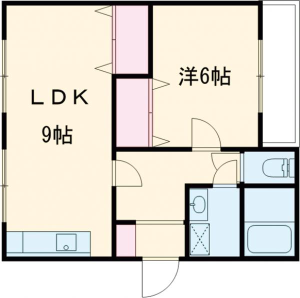 シャルレ8番館(ダイヤモンドハウス向陽)の間取り