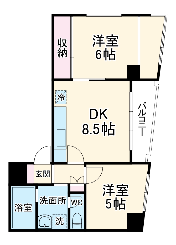 ベルメゾン森の間取り
