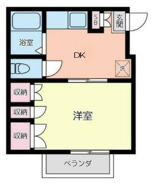 パレス小沢Ⅱの間取り