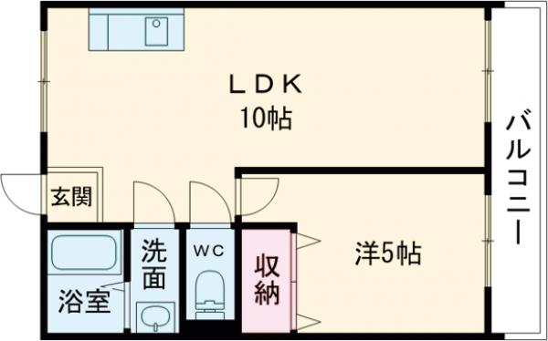 平野マンションの間取り