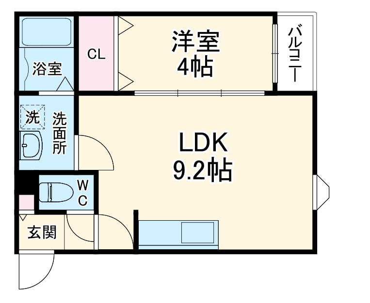 LECOCON岐阜Ⅲの間取り
