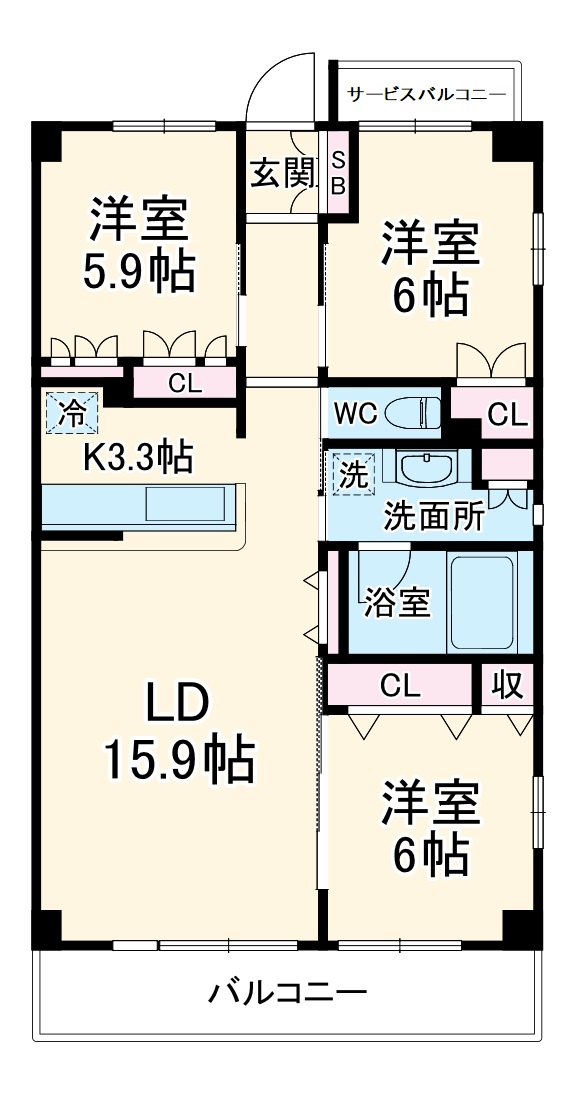 ヴィラ エスポワールの間取り