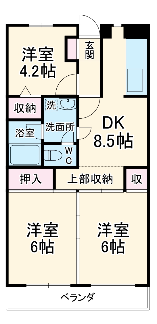 プレテラス緑園の間取り