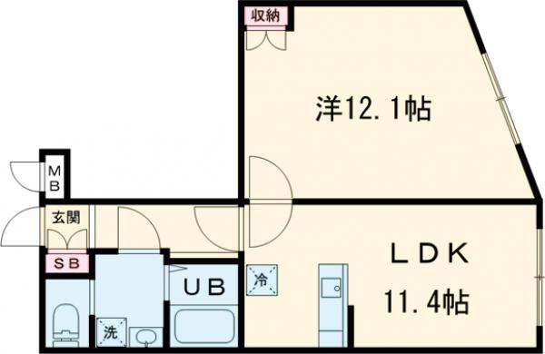 スカイラシクラス小岩の間取り
