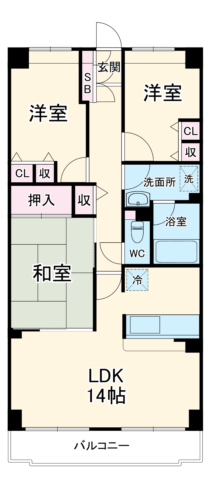 七里ガーデンの間取り