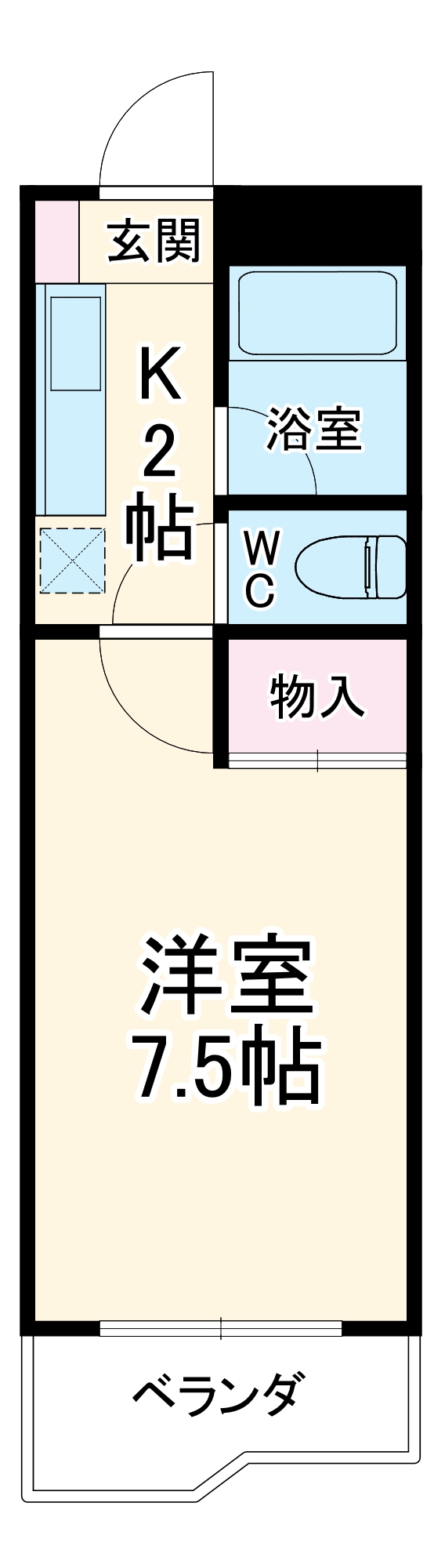 湯口マンションの間取り