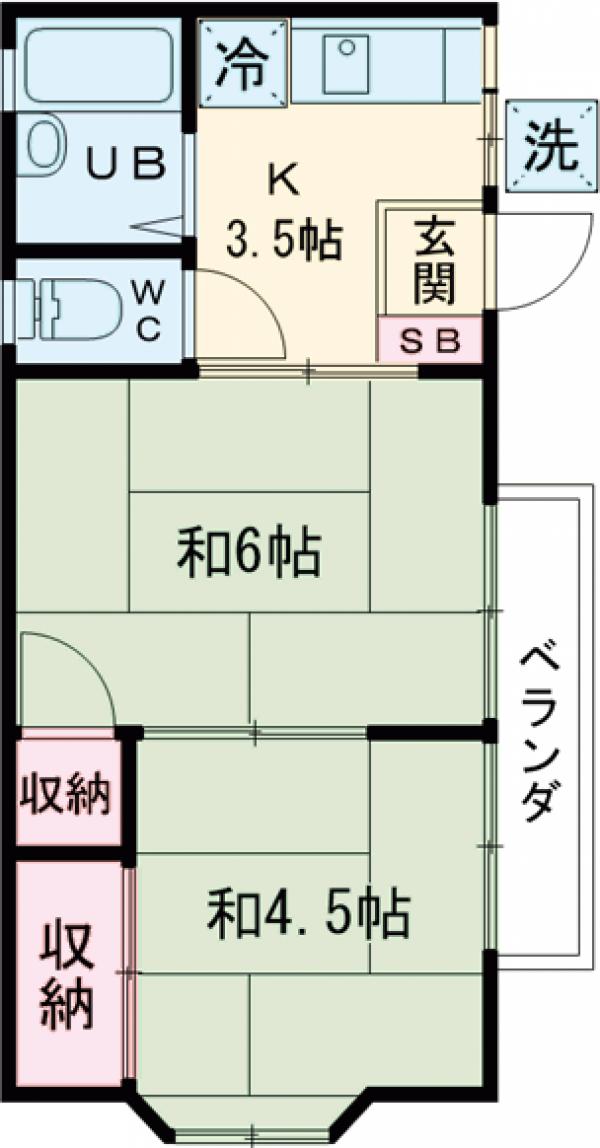 マロンハイツの間取り