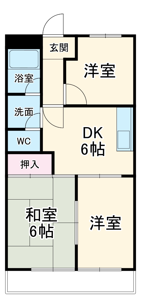 エスポワール垂坂の間取り