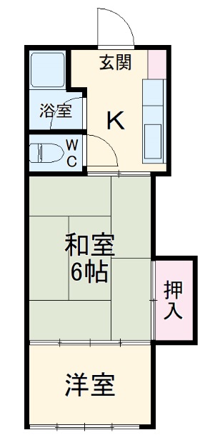 コーポ小勝・203号室の間取り