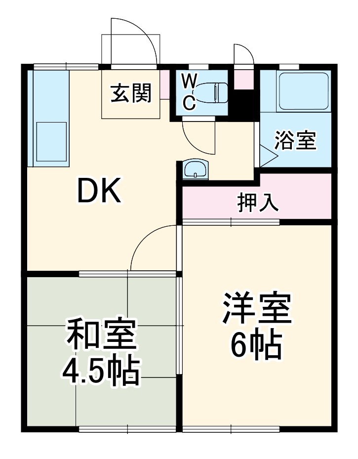 末広ハイツの間取り