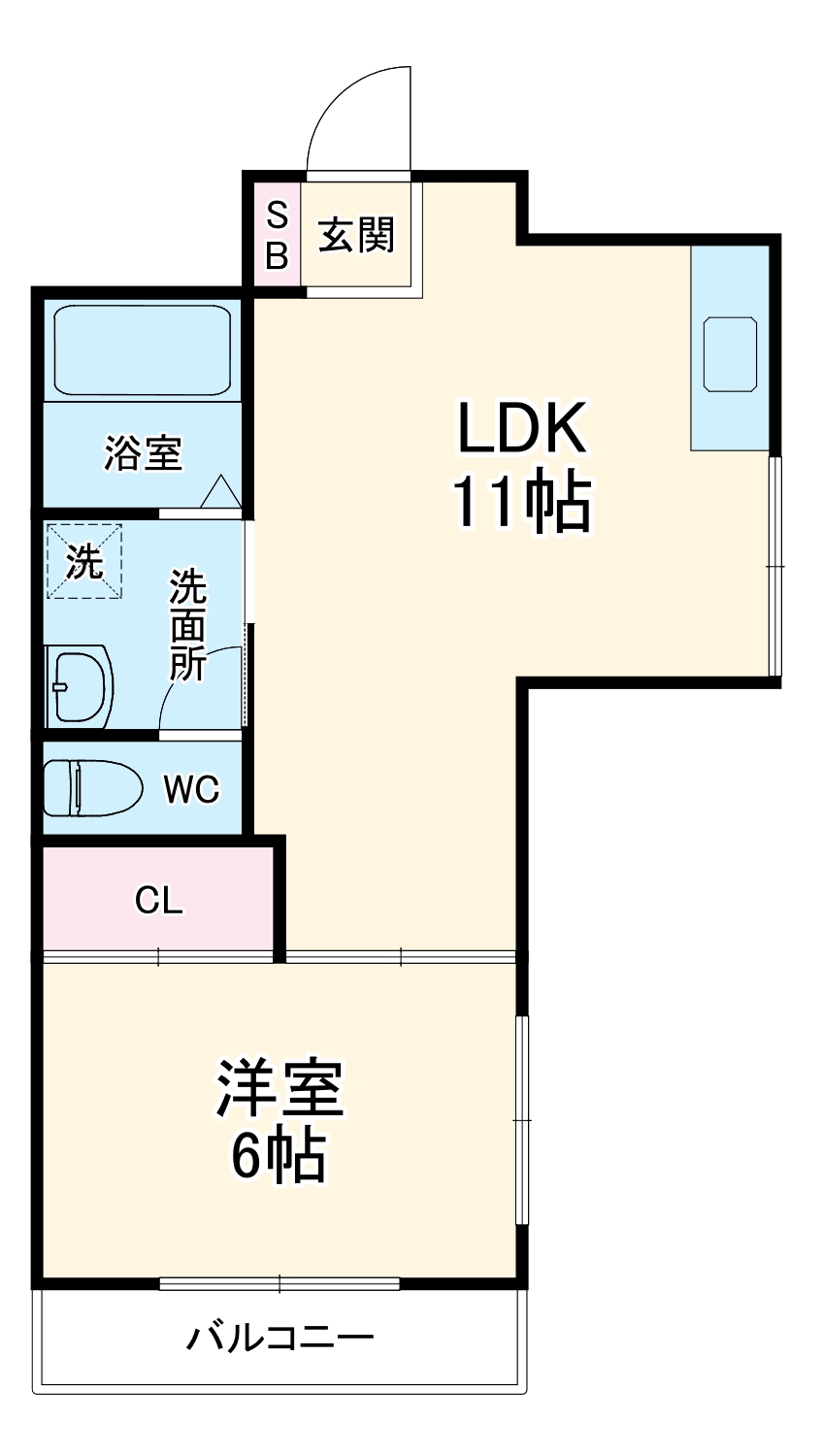 彦マンションの間取り