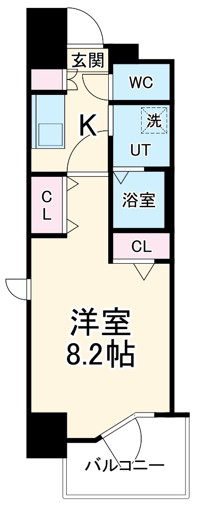 パルティール中村公園の間取り