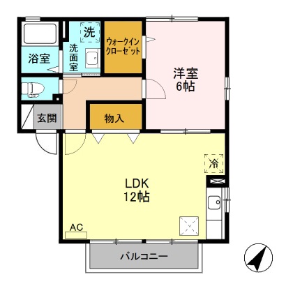 リベーラコート A/Bの間取り