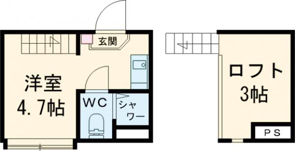 ハーモニーテラス大島Ⅱの間取り