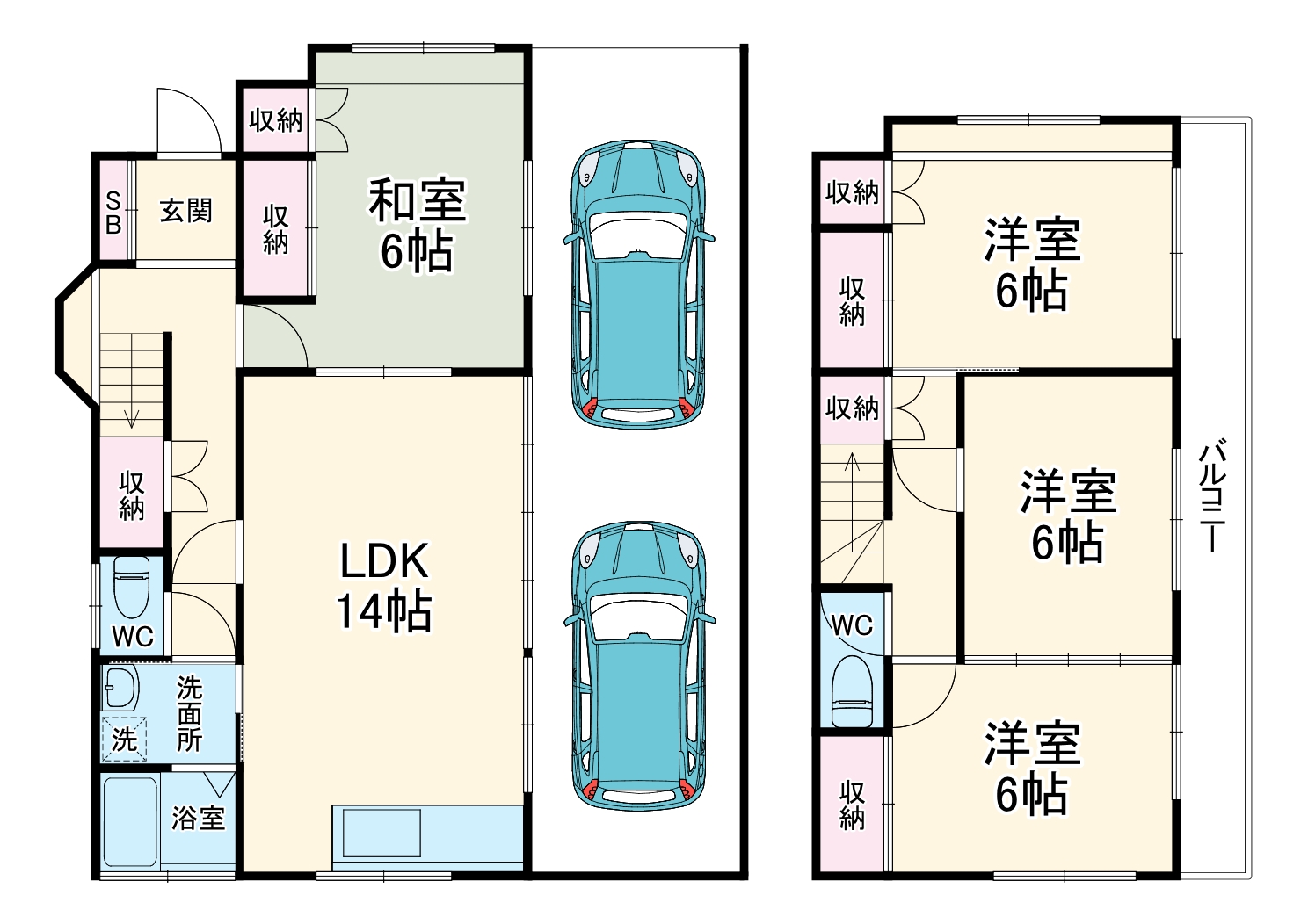 愛川町戸建の間取り