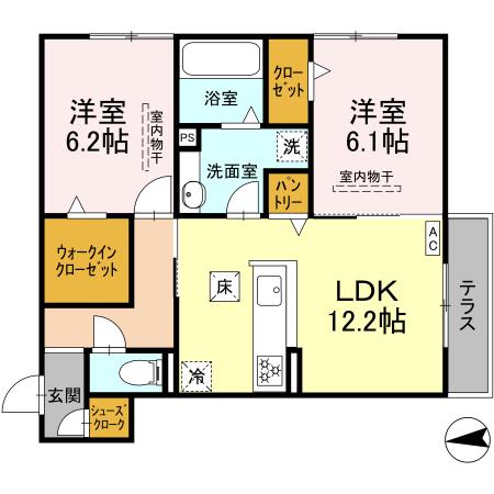 エコーDQの間取り