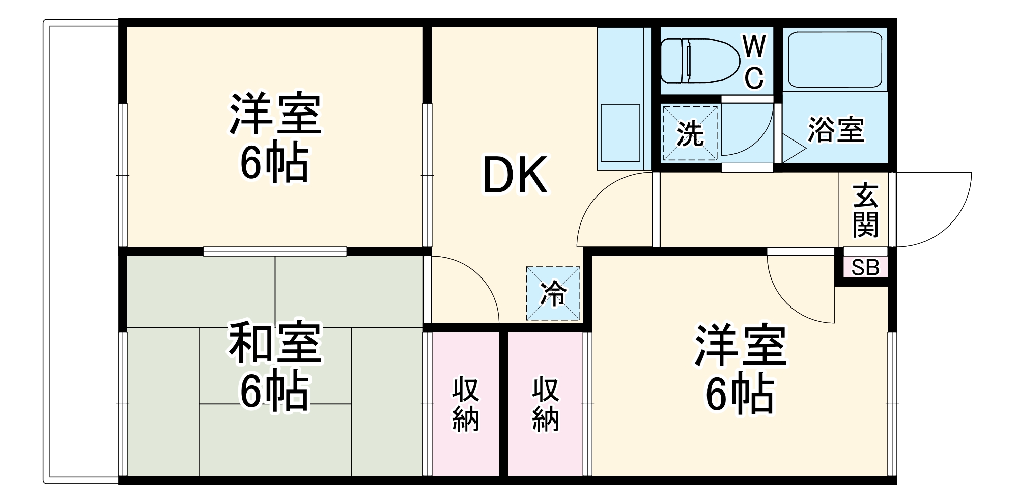 グランハイム宮沢 E棟の間取り
