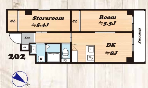 エスポワール伊勢佐木の間取り