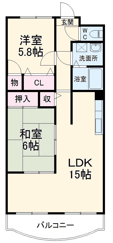 リエントラーレの間取り