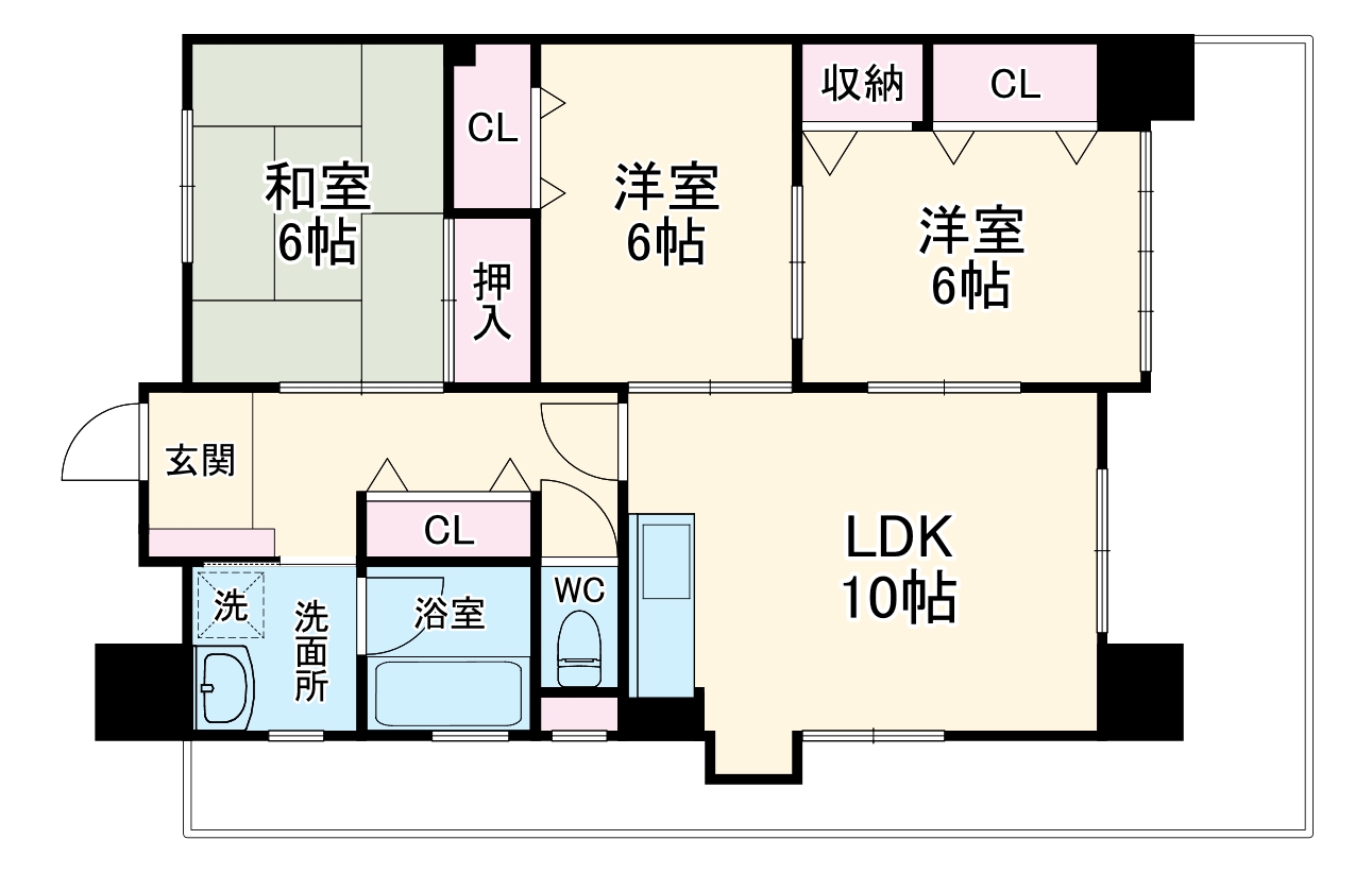 ロイヤルハイツ石黒の間取り