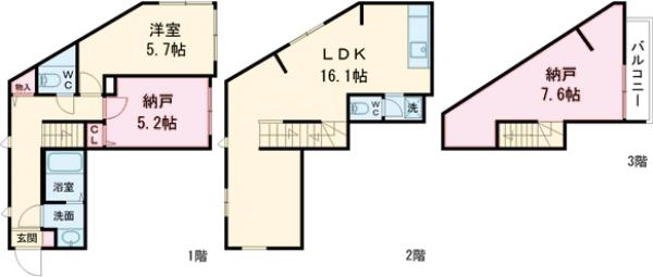 KoletTerrace新小岩#3の間取り