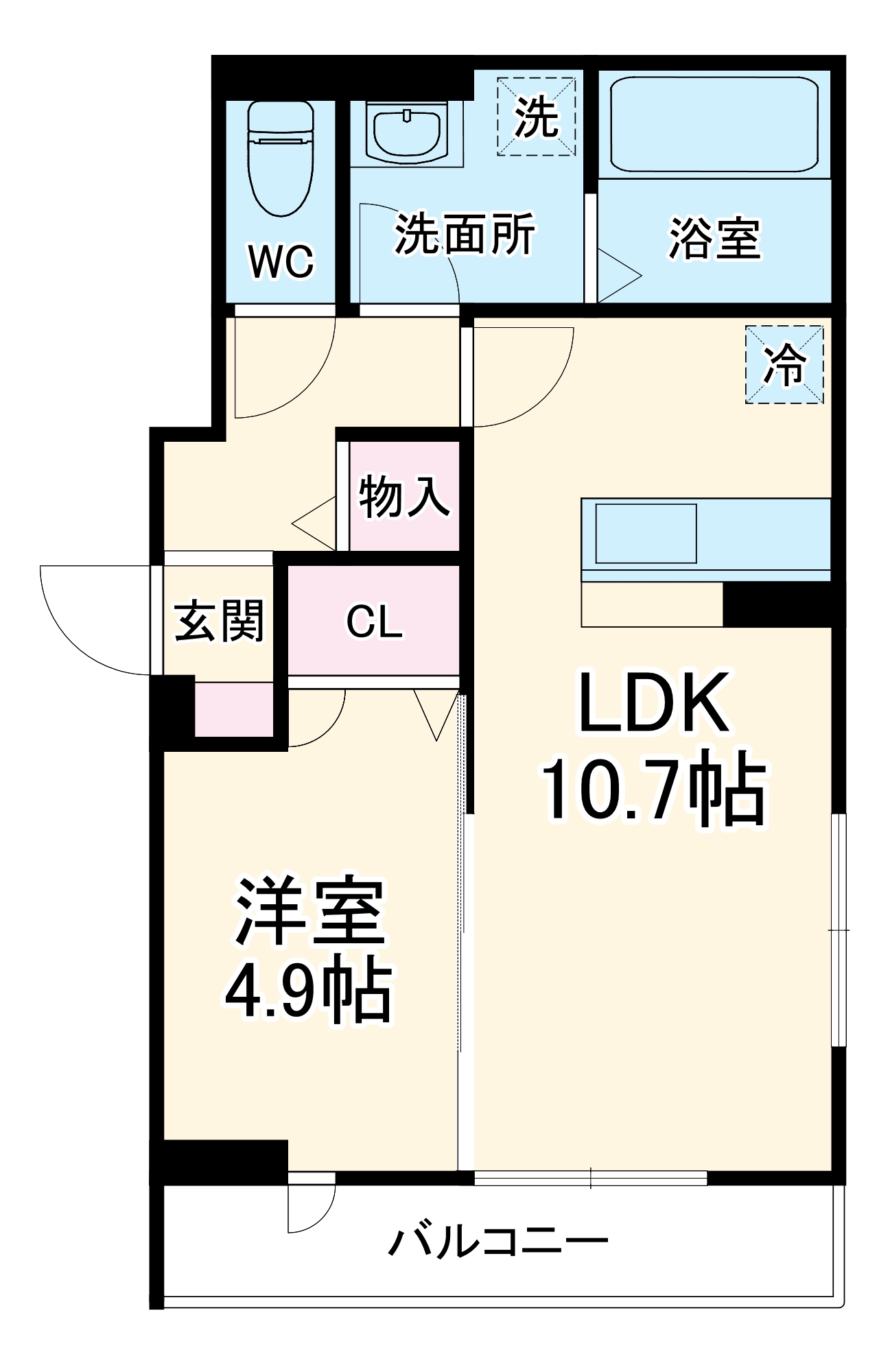 リベラマーロⅤの間取り