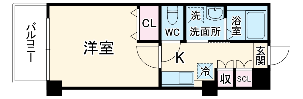 千里山東の完工年月（2019年7月）築の賃貸マンションの間取り