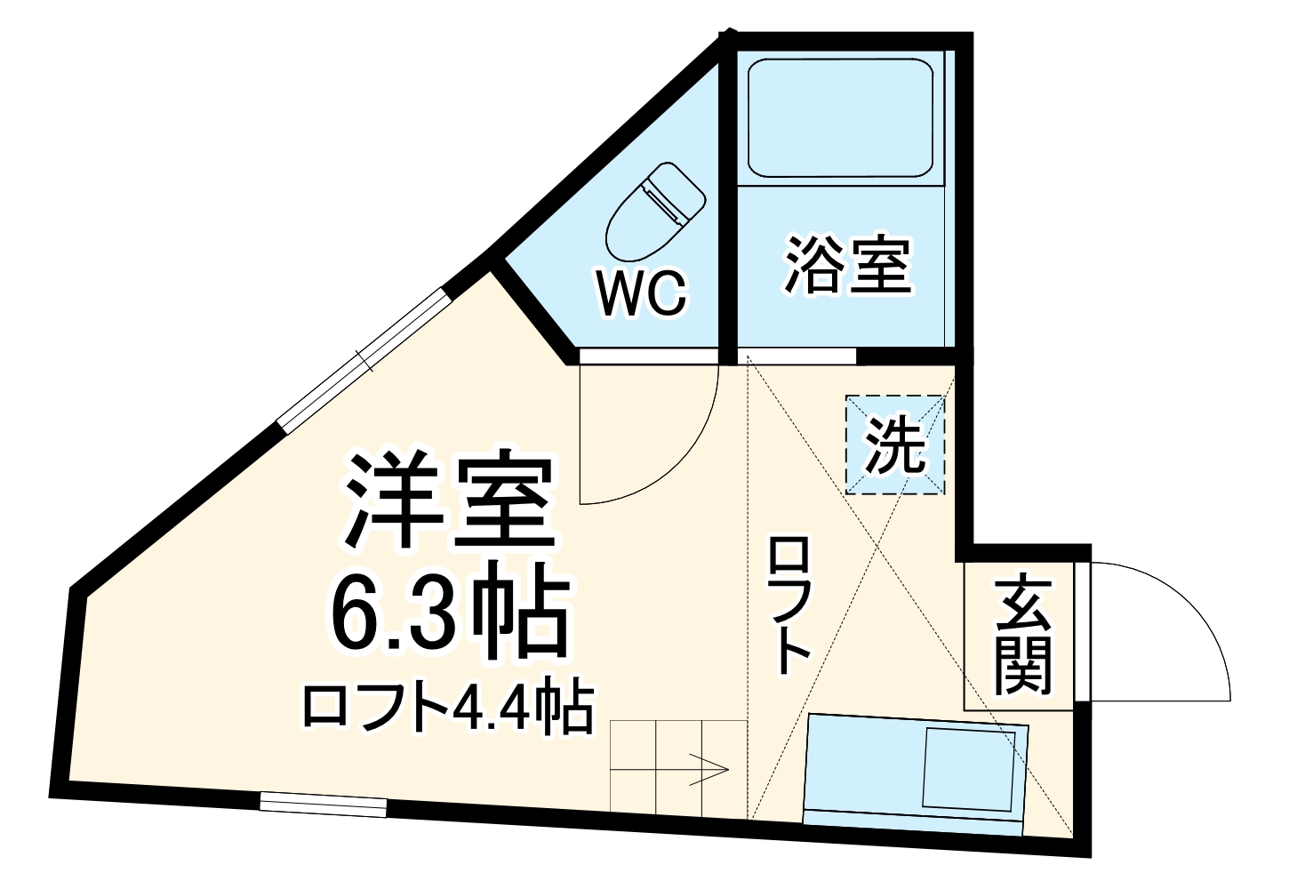 ユナイト田浦ブレストンの間取り