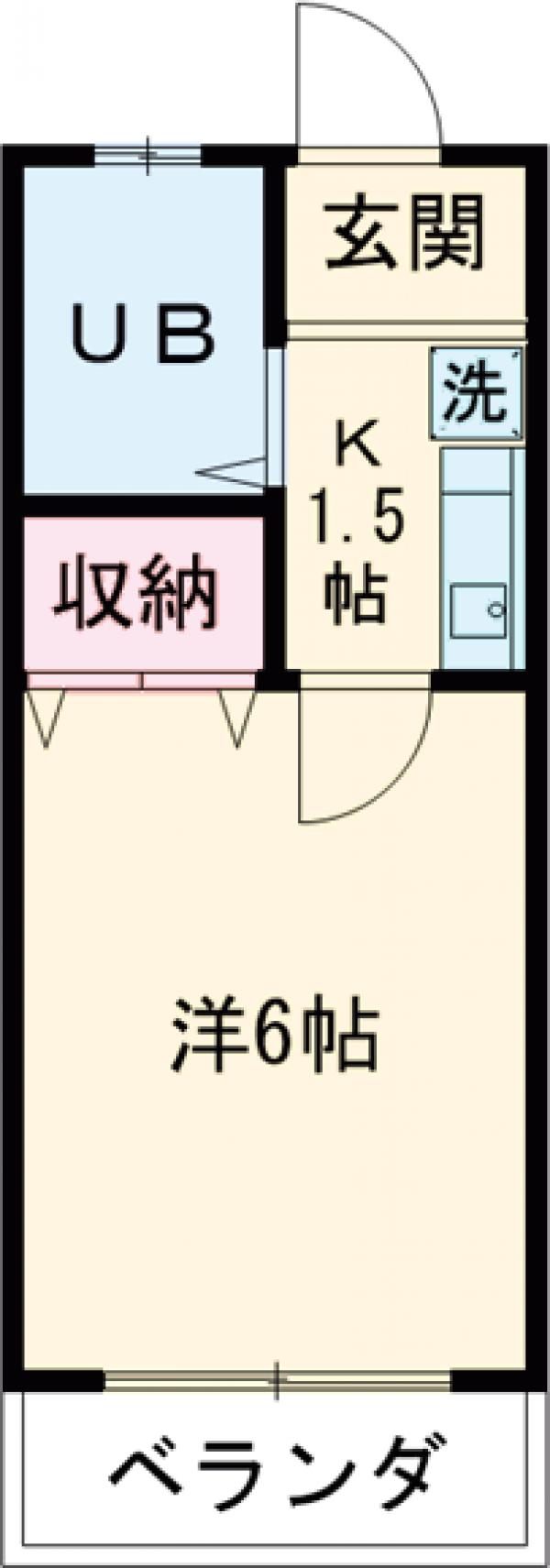 乙津ハイムの間取り