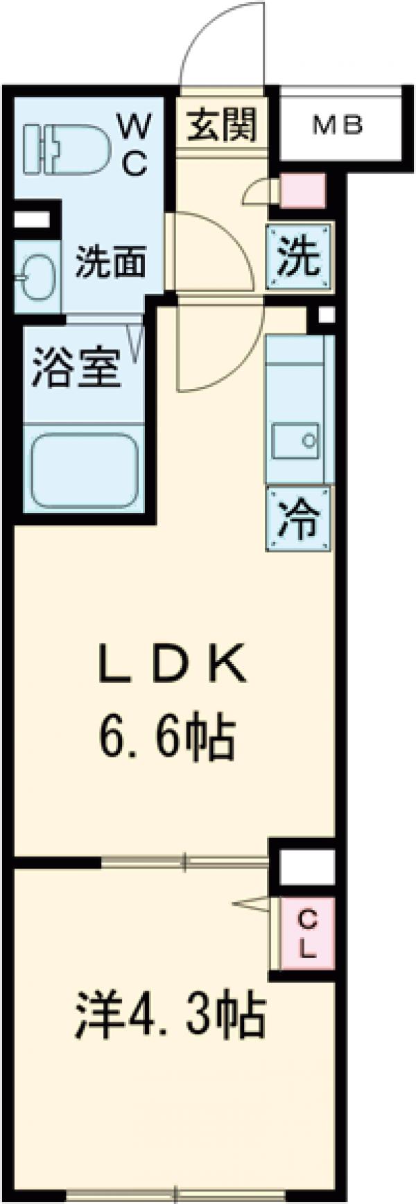 ラフィスタ豪徳寺の間取り