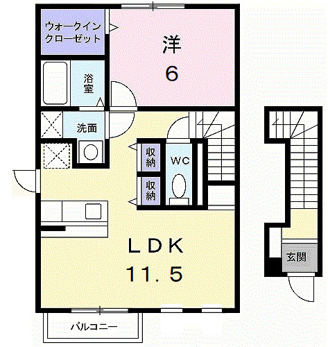 シャトー・ド・ラックAの間取り