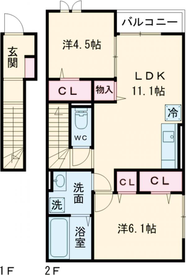 Crecia高松の間取り