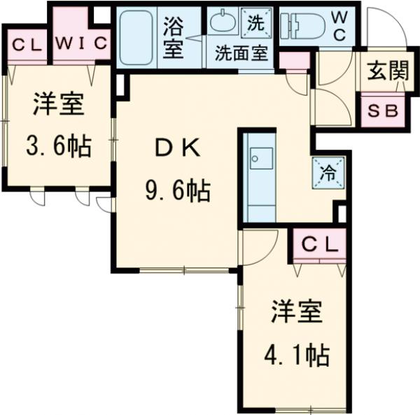 Vieuno平和の森公園の間取り