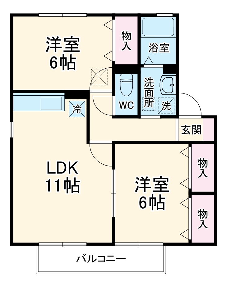 エクセル・スウィートⅡの間取り