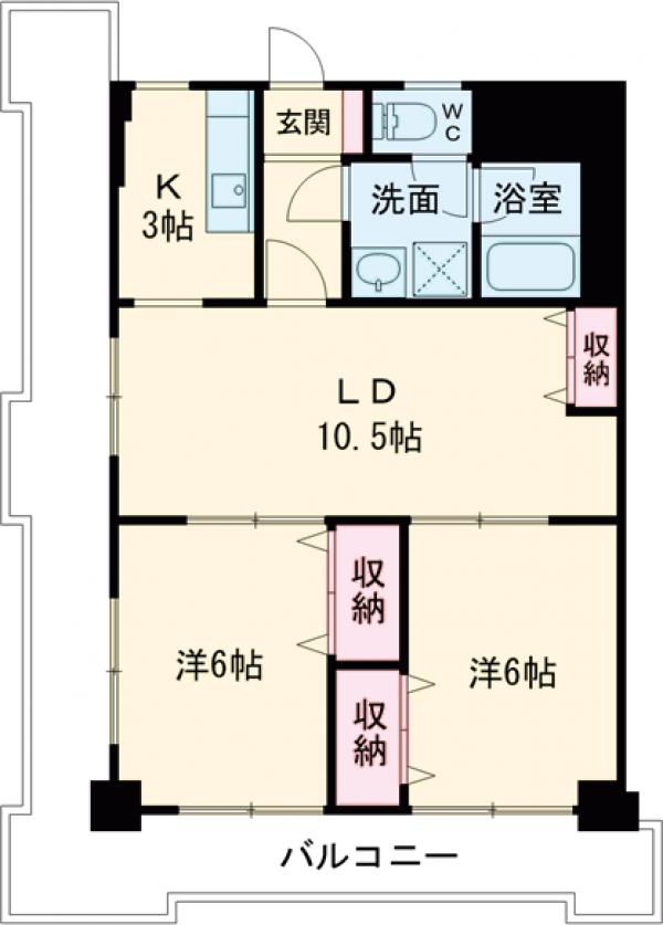 幸洋ハイツ三番町の間取り