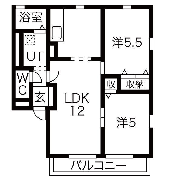 ヴィラ・デ・セントレージCの間取り