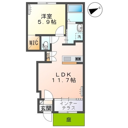 オレンジの間取り