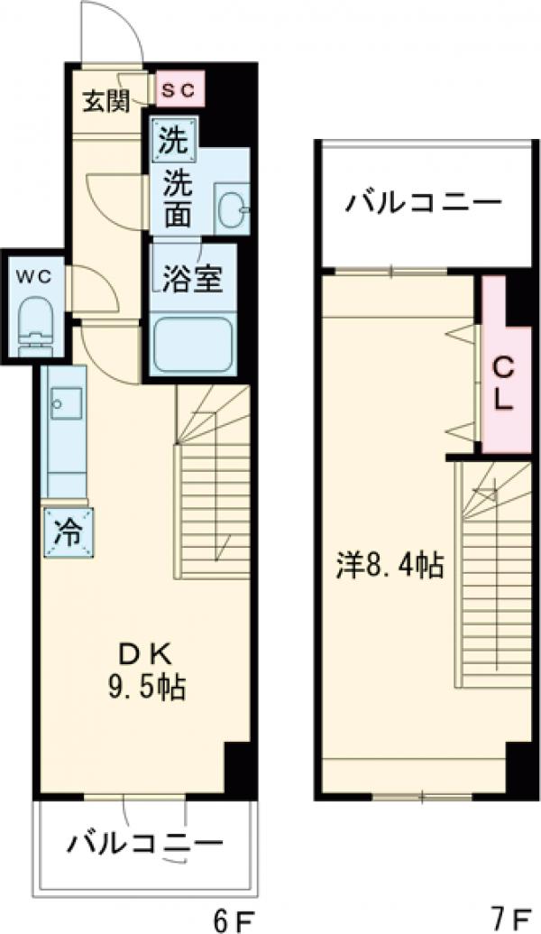 ミレドゥーエ神楽坂の間取り