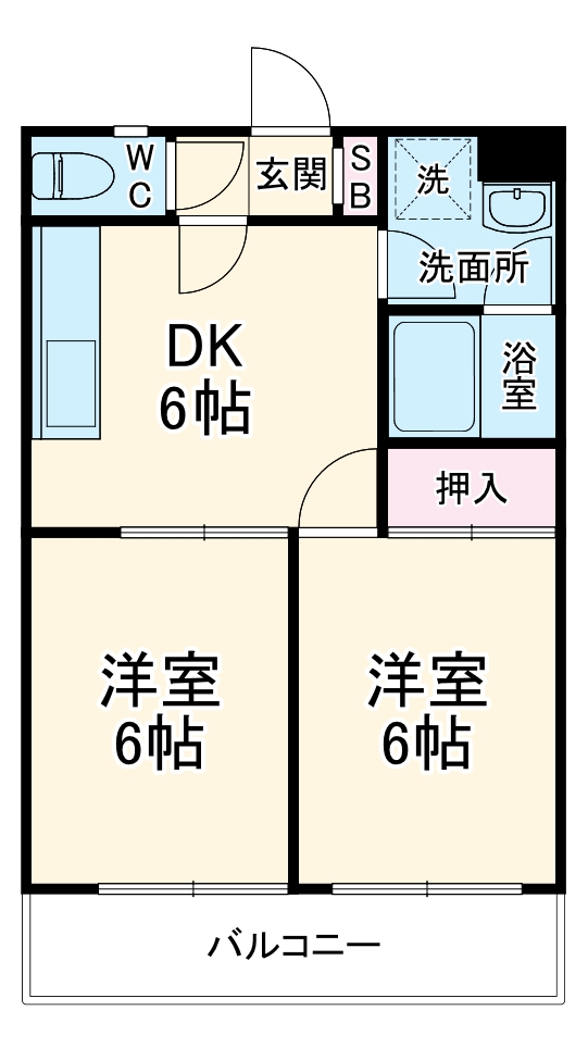 サンシティ田名の間取り
