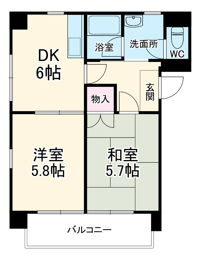 パークサイド仲の町?の間取り