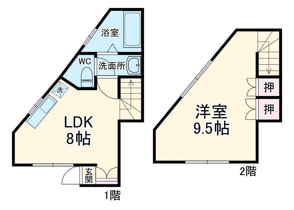レンガハウスの間取り