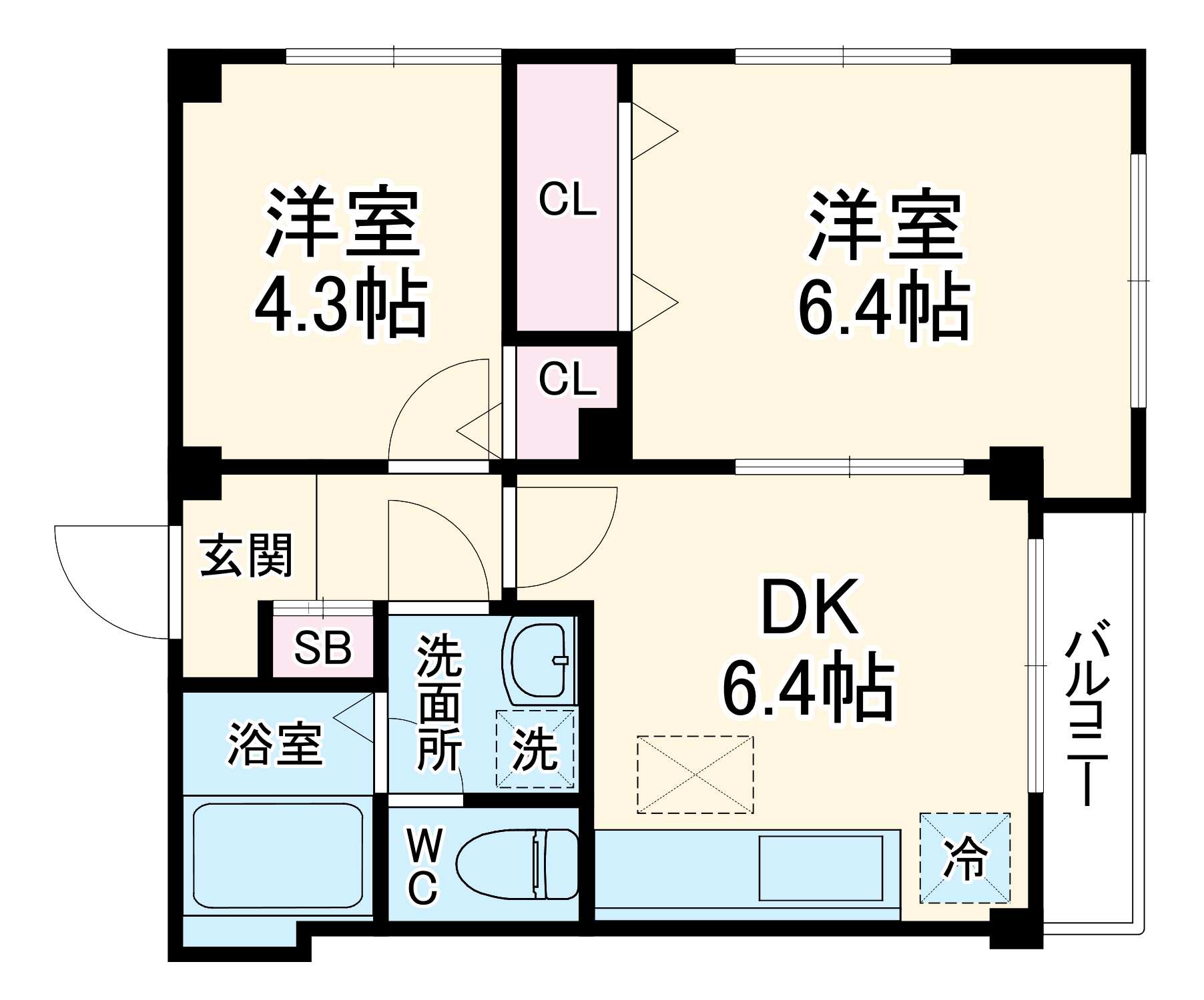 シャトレー和泉多摩川の間取り