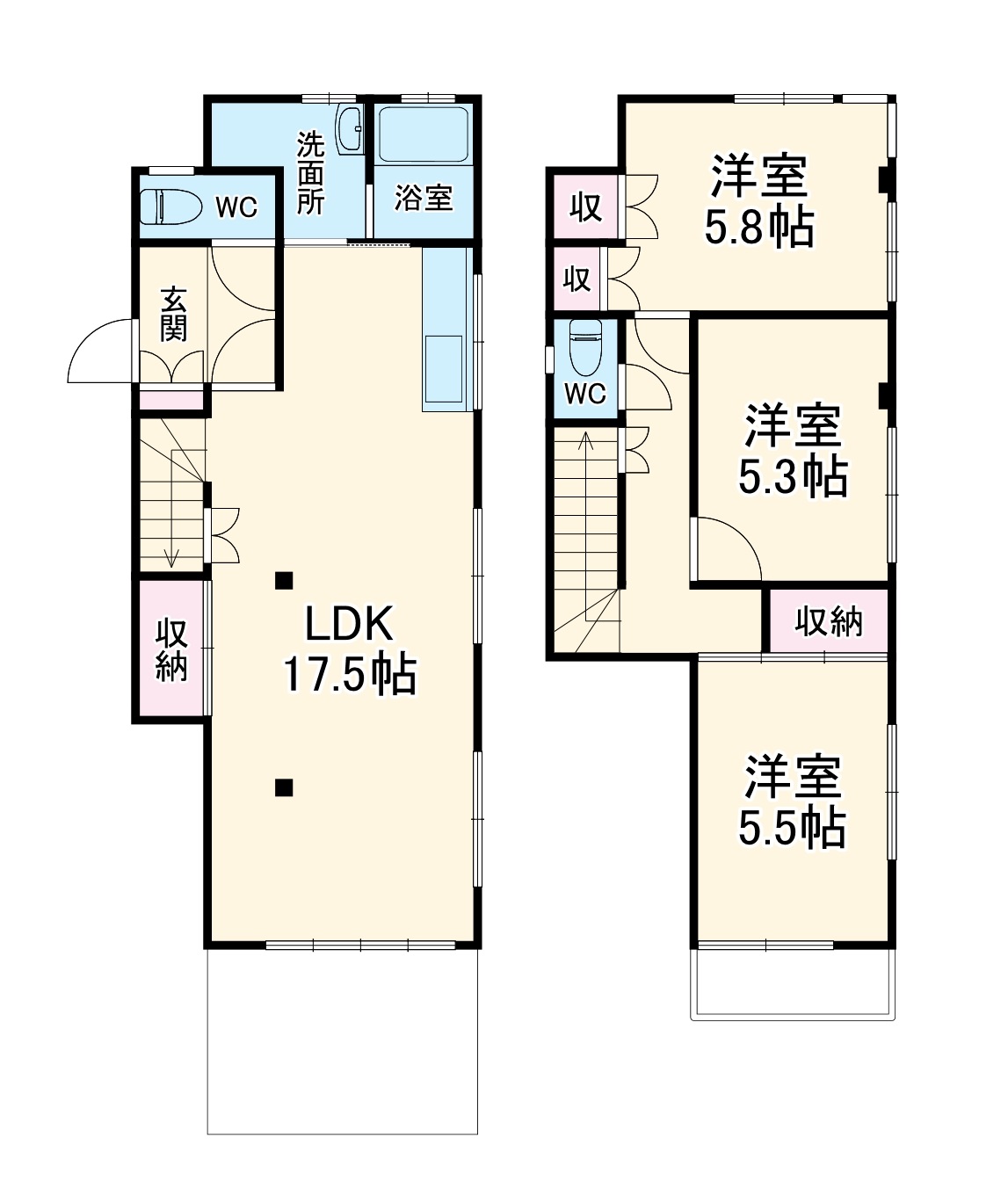 カームハイツの間取り