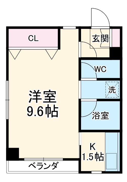 シャンブル平野の間取り