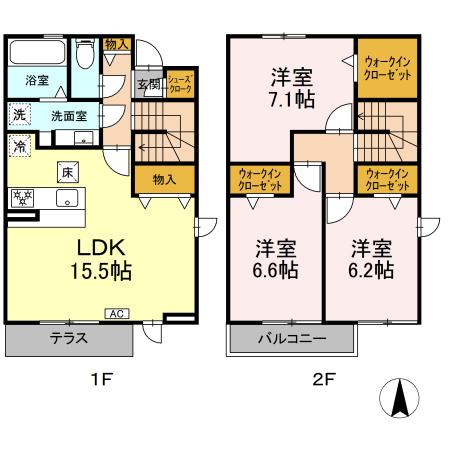 パークヒルズの間取り
