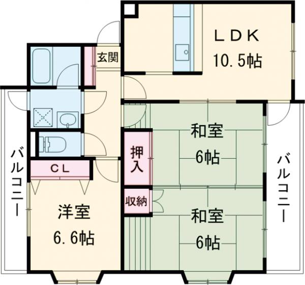 小林マンションの間取り