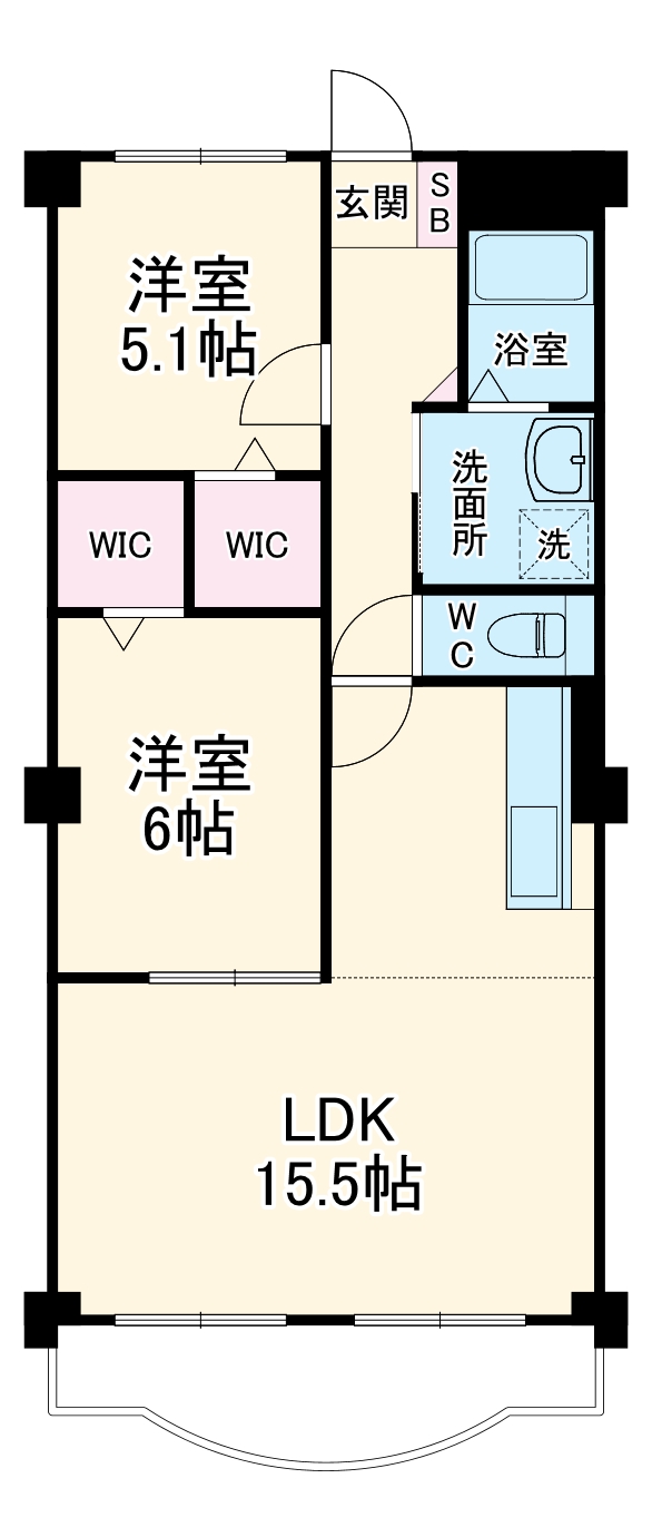 浅井ハイツの間取り